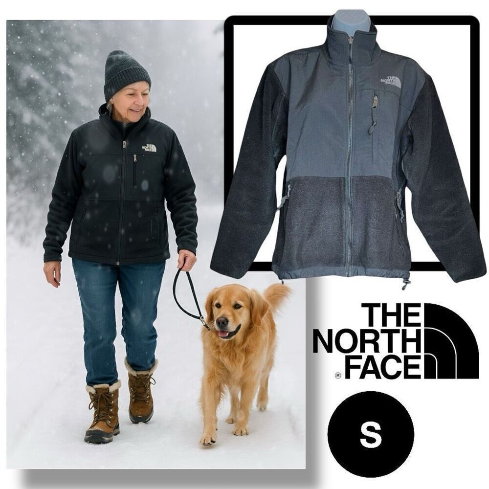 The North Face Women's Denali Fleece Polartec Full Zip Jacket Black Size Small